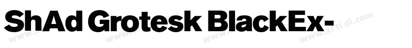 ShAd Grotesk BlackEx字体转换